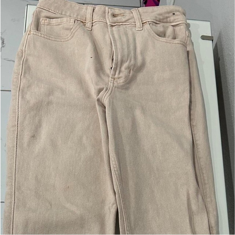 Hollister ultra high rise 90’s Vintage straight tan jeans! never worn